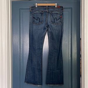 Citizens Of Humanity sz 32 Vintage Ingrid #002 Low Waist Flair Jeans